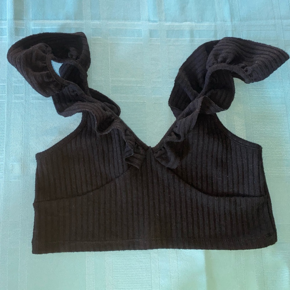 Urban Outfitters Black Crop Top
